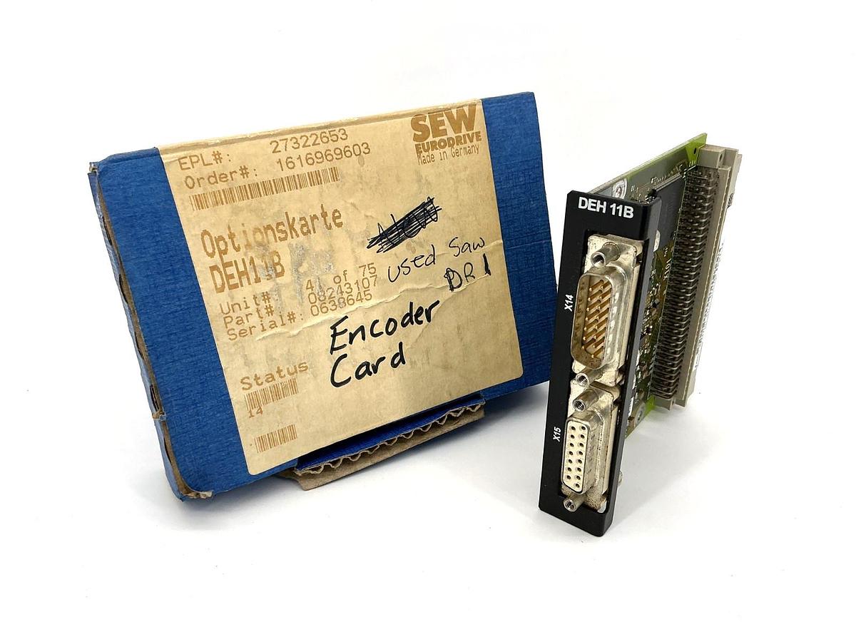 Used SEW Eurodrive DEH11B Interface Encoder Card 08243107
