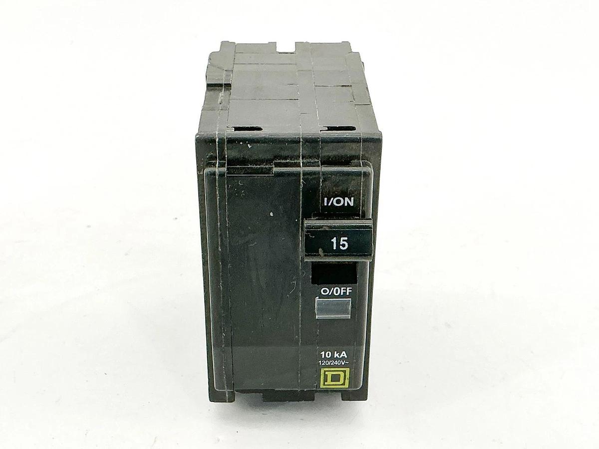 New Lot of 2 Square D QO215 Circuit Breaker 15A 240V 2P Type QO - No Box