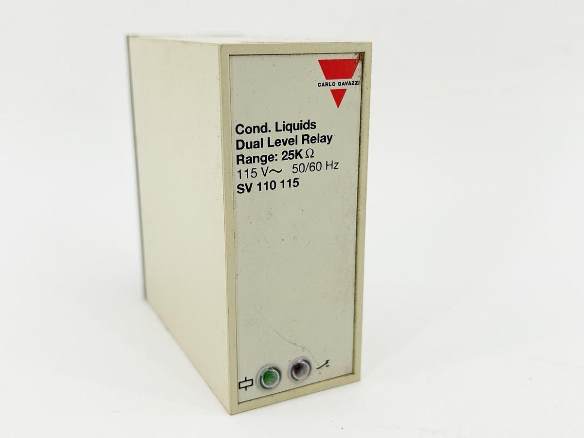 Used Carlo Gavazzi SV-110-115 Dual Level Relay 115V 50/60Hz 11Pin 25KOHM