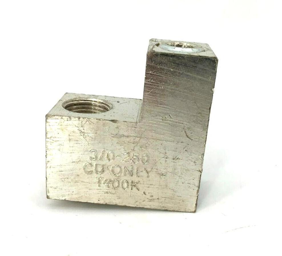 New CMC CD-252 Copper K Frame Lug Terminal, 3/0-250 T400 CU (Missing Hardware)