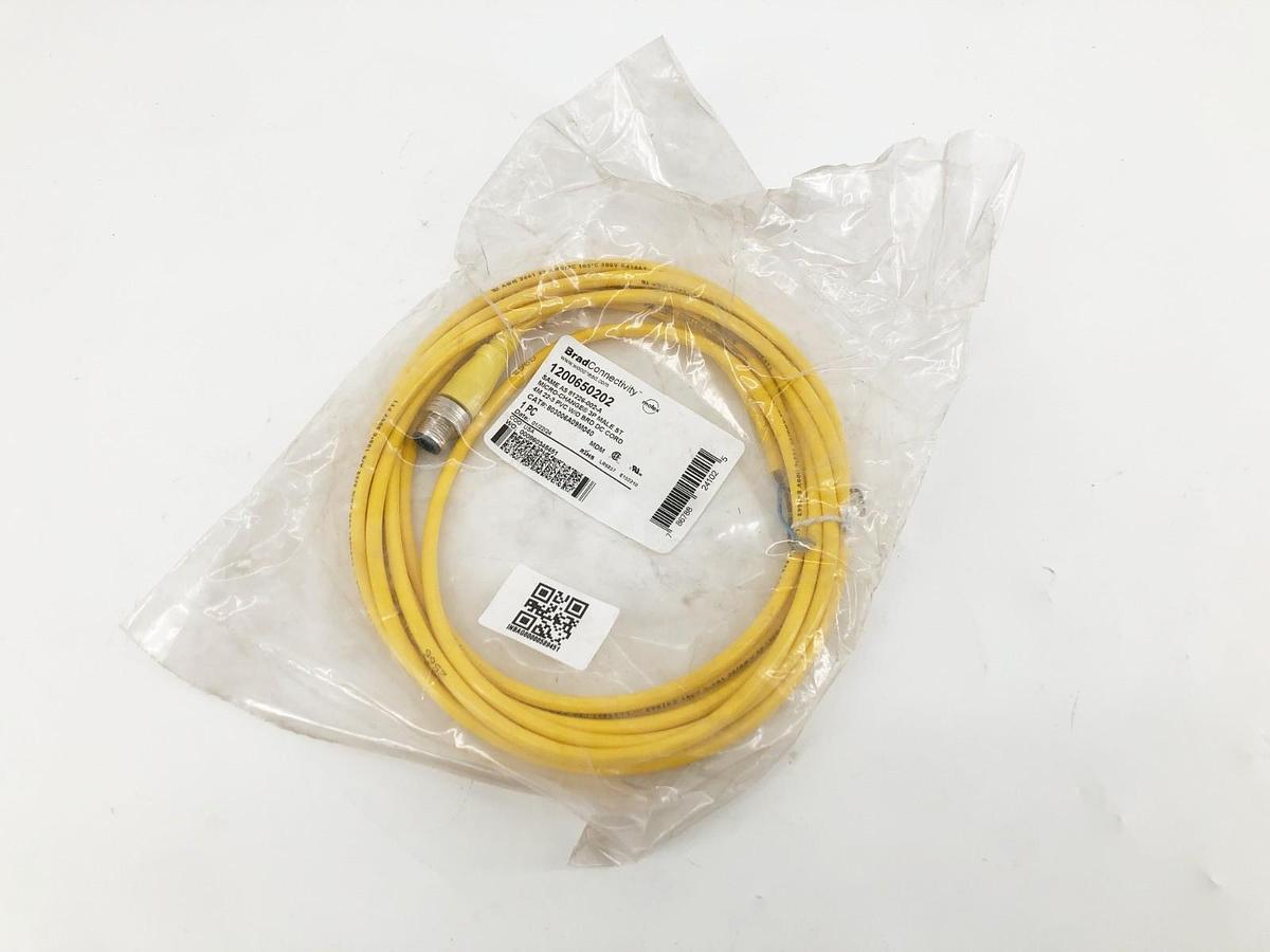 New Brad Connectivity 1200650202 Cable 3P Male ST 4m 803006A09M040