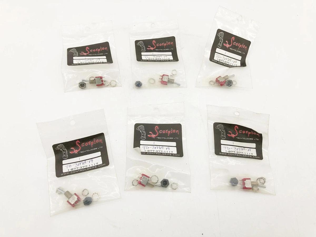 Lot of 6 New C & K 7103 Miniature Toggle Switches TO-3MA-A