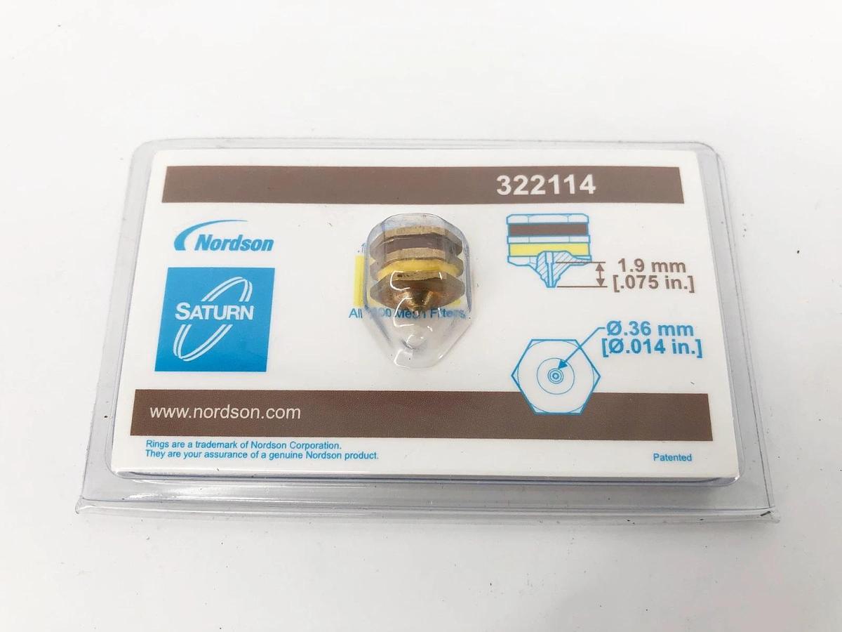 New Nordson 322114 Nozzle for Hot Melt Gun .014 X .075 1 Orifice