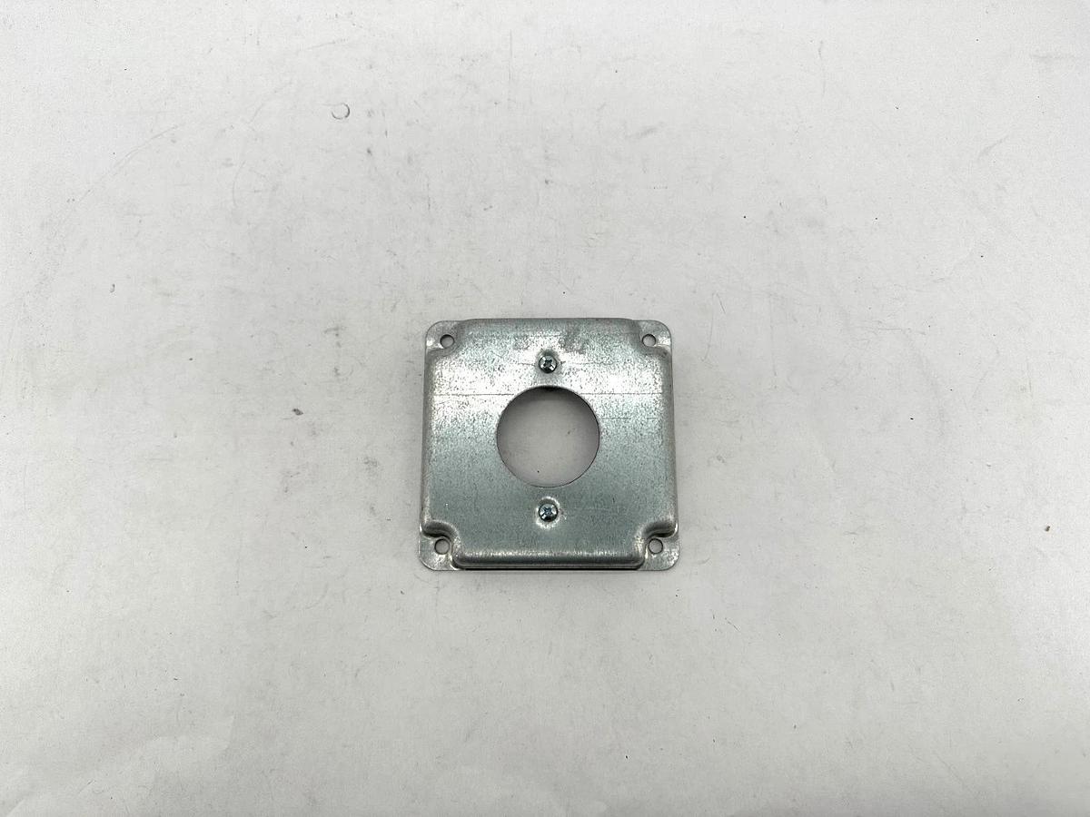 Lot of 5 New Steel City RS 11 Raised Steel Cover Square 4" Raised 1/2" - No Box