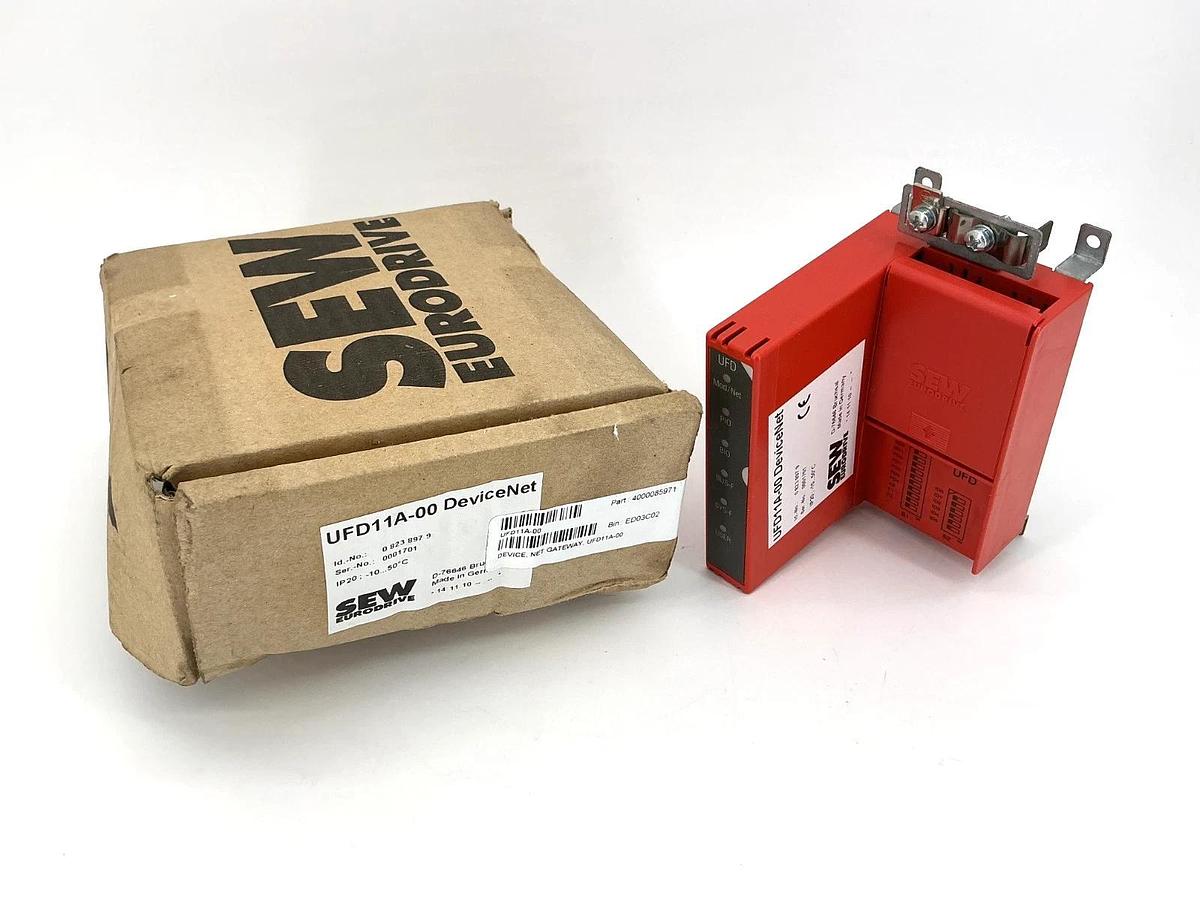 New SEW Eurodrive UFD11A-00 DeviceNet Fieldbus Gateway PLC Module Single Port