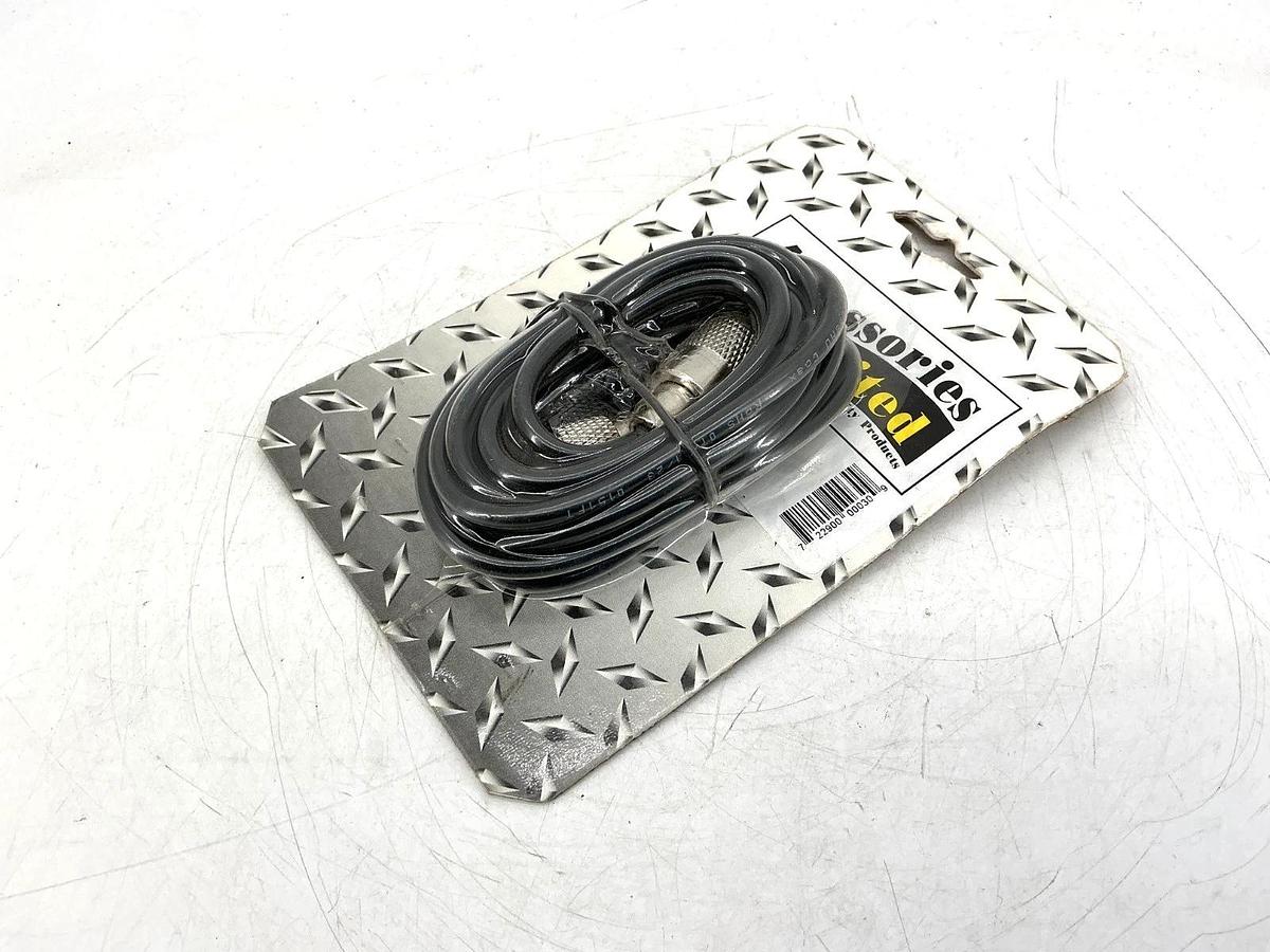 New Accessories Unlimited AUPP12 Coax Cable w/ Lug Connectors 12ft Plug to Plug