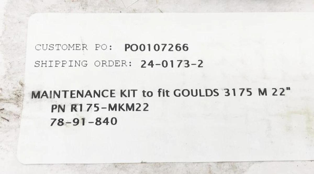 New Summit Pump R175-MKM22 Maintenance Repair Kit for Goulds 3175 M 22"