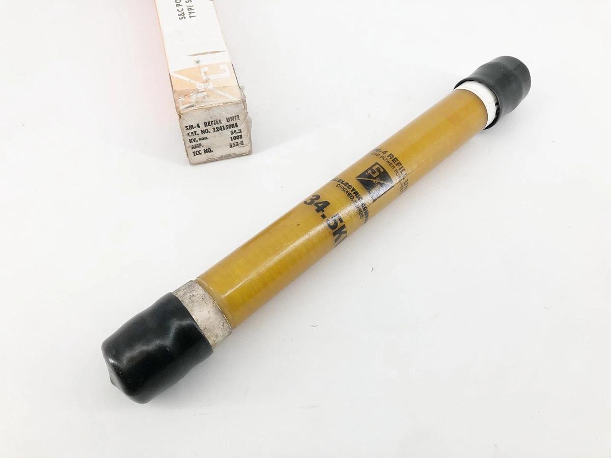 New S&C 124150R4 SM-4 Fuse Refill 34.5 kV 100E Amps
