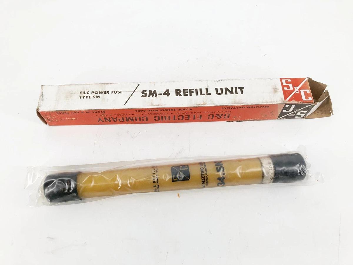 New S & C Electric 124275R4 SM-4 Fuse Refill Unit 34.5 KV 175E Amps