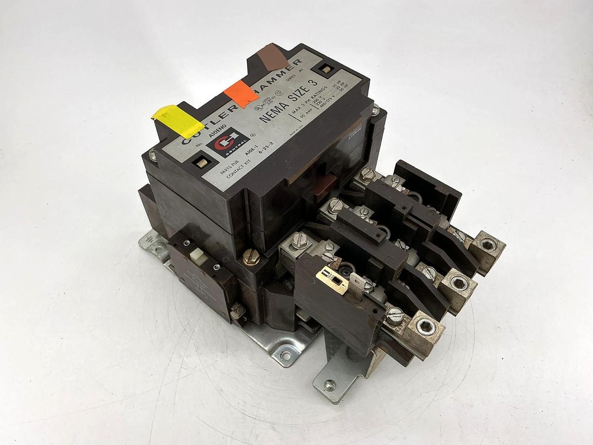 Used Cutler-Hammer A10EN0AB Ser A1 Motor Starter 3PH 3P 90A 110/120VAC 50/60HZ A10EN0