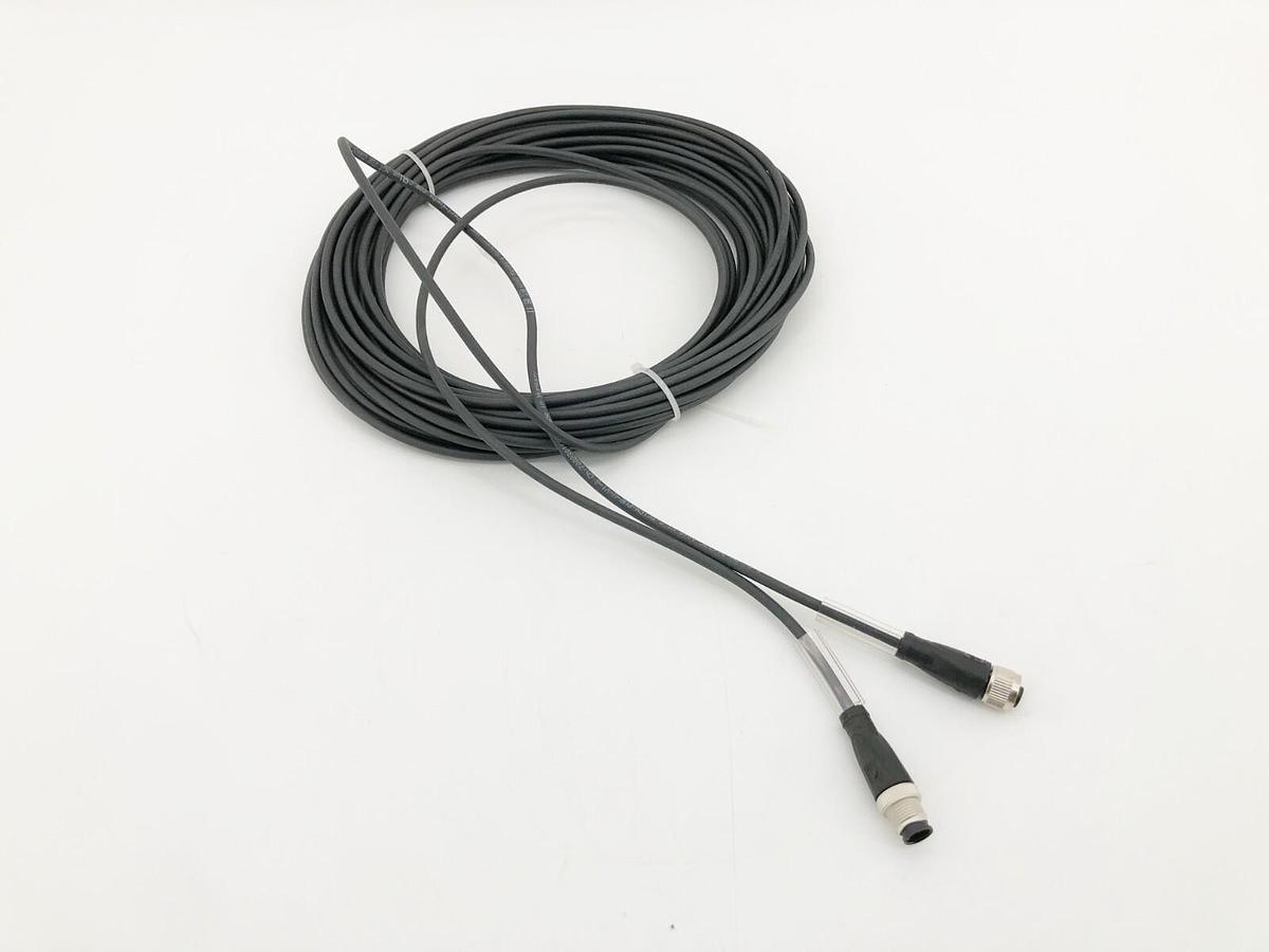 New Pepperl+Fuchs V1-G-BK15M-PUR-U-V1-G Cordset Female M12 4 Pin 250 VAC/VDC 15m