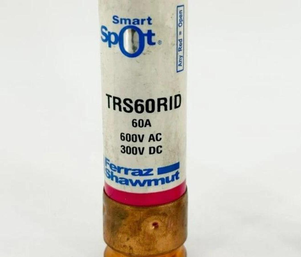 Lot of 2 New Ferraz Shawmut TRS60RID Smart Spot Fuses 60A, 600VAC, 300VDC