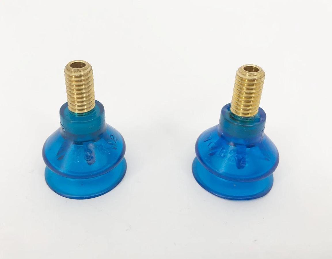 Lot of 2 New Vi-Cas VC-B32 Vacuum Suction Cups M8X1.25 MALE Style J - No Box