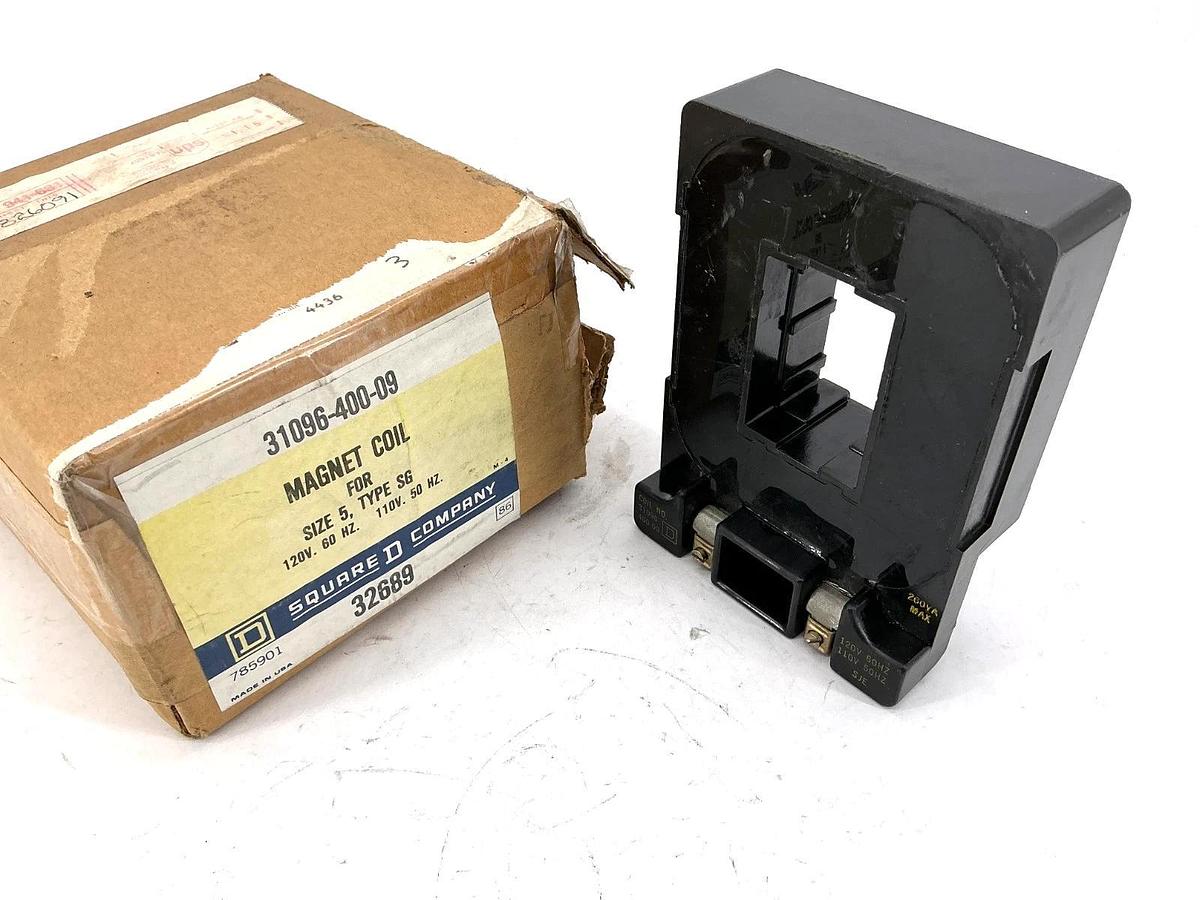 Square D 31096-400-09 Magnet Coil 110/120V 50/60HZ NEMA Size 5 Type SG