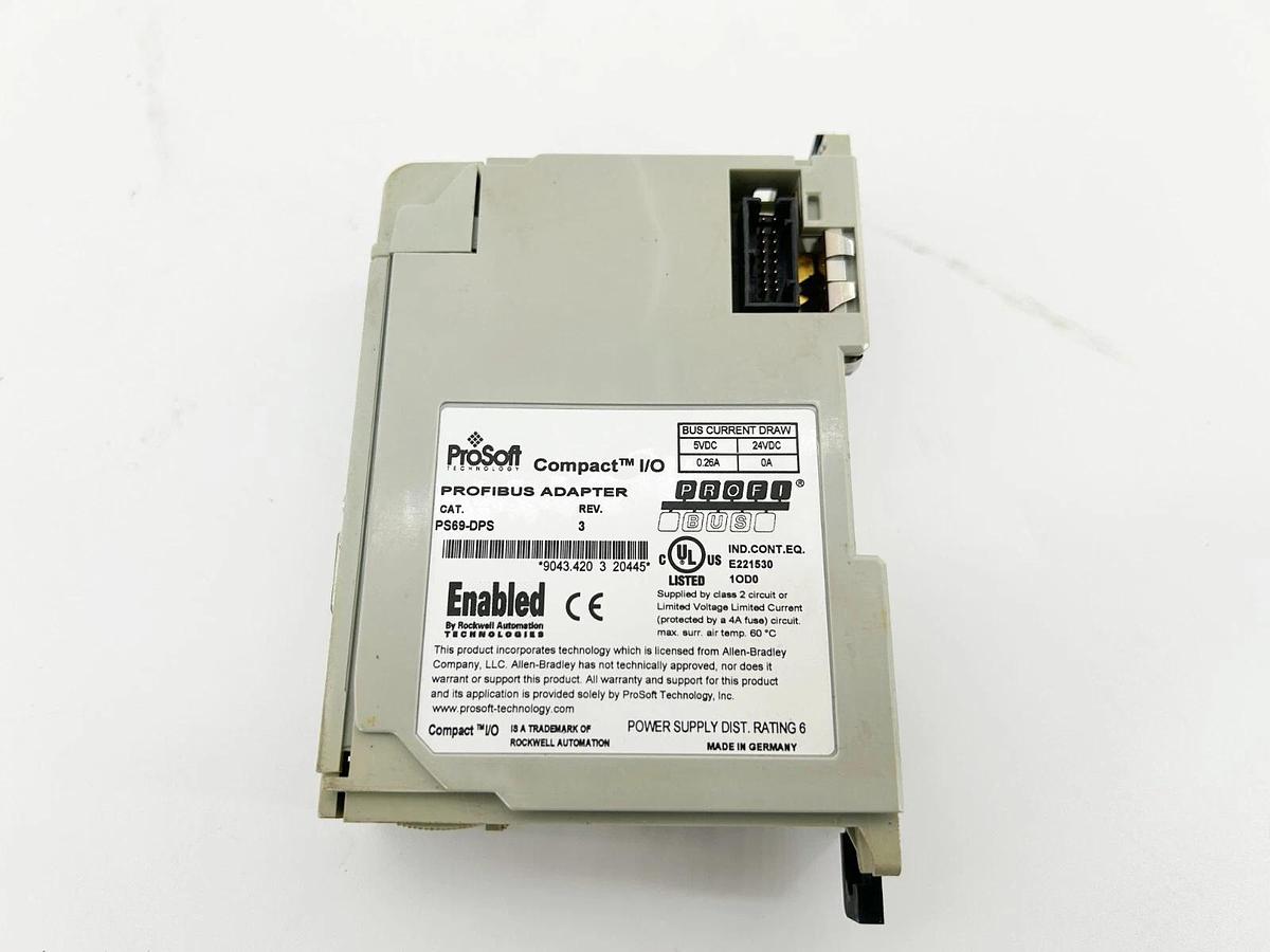 Used ProSoft PS69-DPS Profibus Adapter 5VDC 24VDC 0.26A
