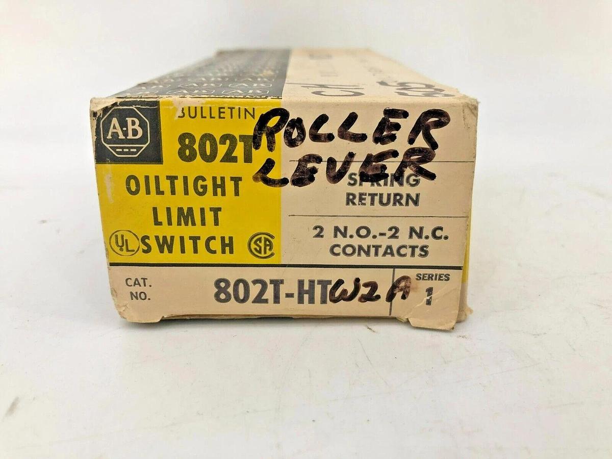 Used Allen Bradley 802T-HT Oiltight Limit Switch New Surplus (Missing Lever)