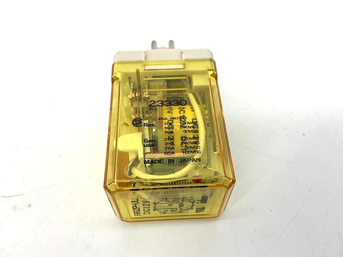 Lot of 2 New IDEC RR2P-UL-DC12V Relay 2-Pole 8-Pin 12VDC Coil RR2P-UL