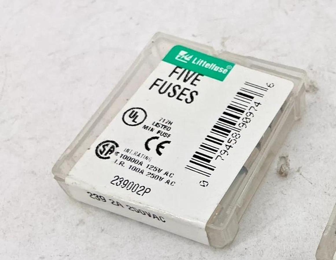 Lot of 17 New Littelfuse 239002P Slo-Blo Glass Fuse 0239002.VXP 239 2A 250VAC