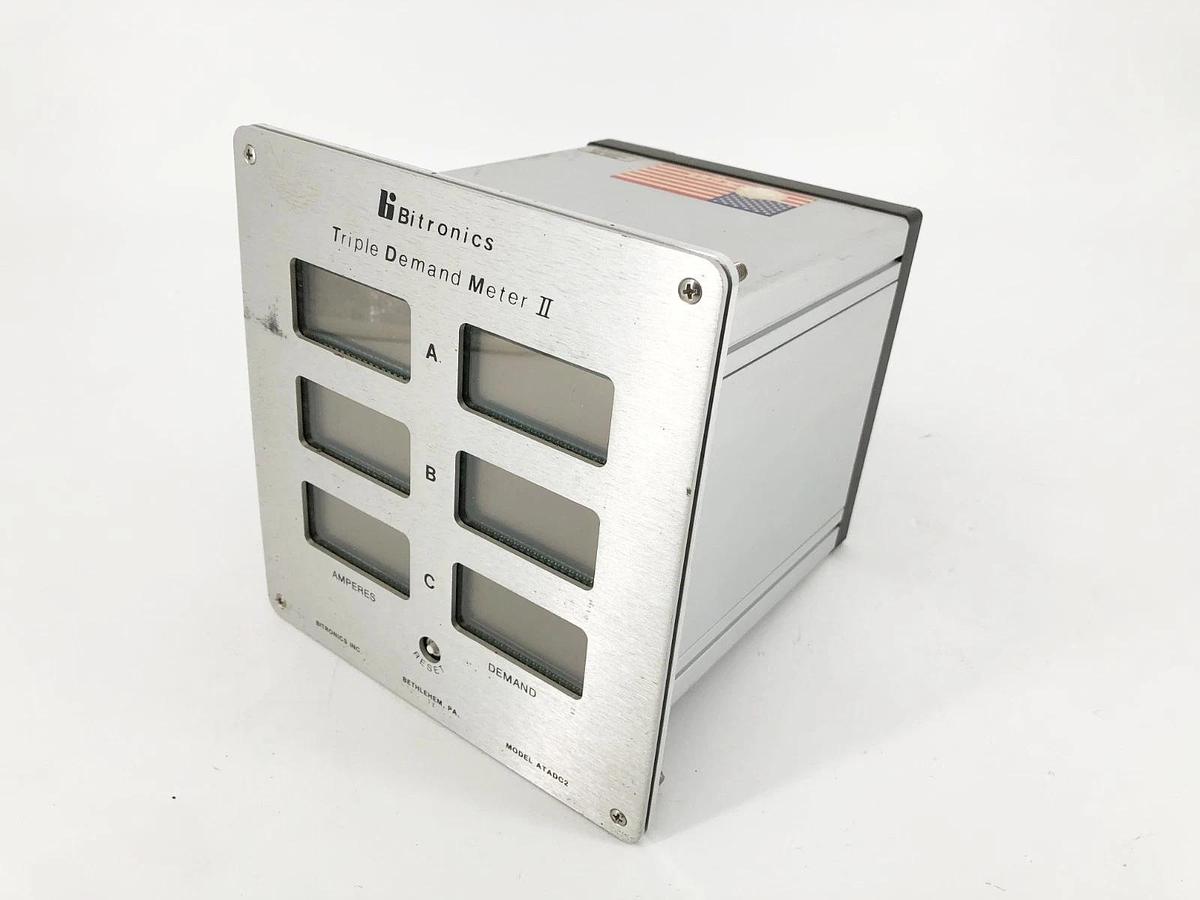Used Bitronics ATADC2 Triple Demand Meter II Ratio 1200:5 120VAC