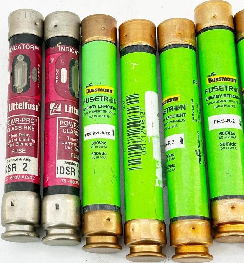 New Lot of 12 Bussmann, Ferraz Shawmut, Littelfuse Mixed Fuse pack 1-50A 600V
