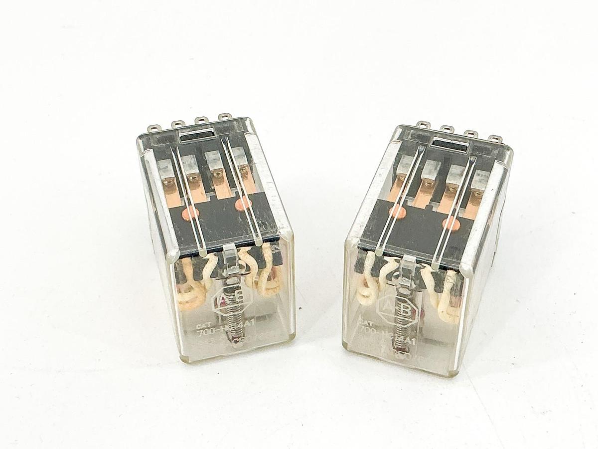 New Lot of 2 Allen Bradley 700-HC14A1 Relay 120V Ser.A - No Box