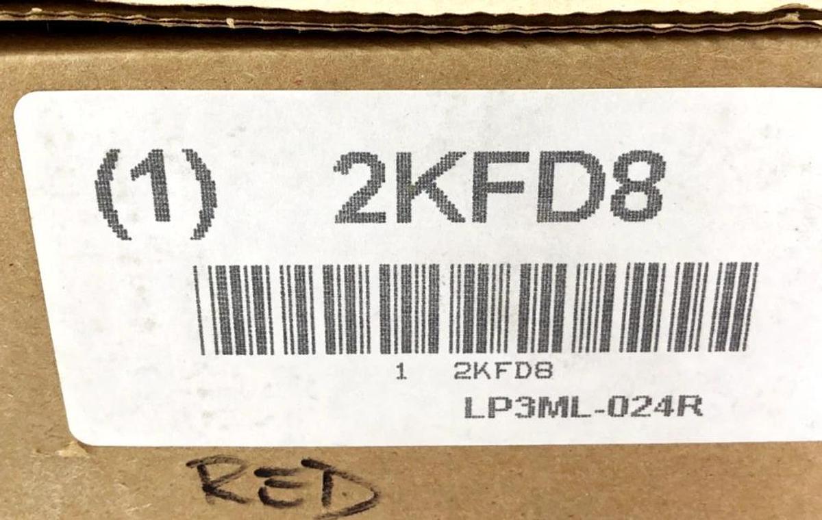 New Federal Signal LP3ML-024R Red LED Warning Light 24VAC/DC 2KFD8