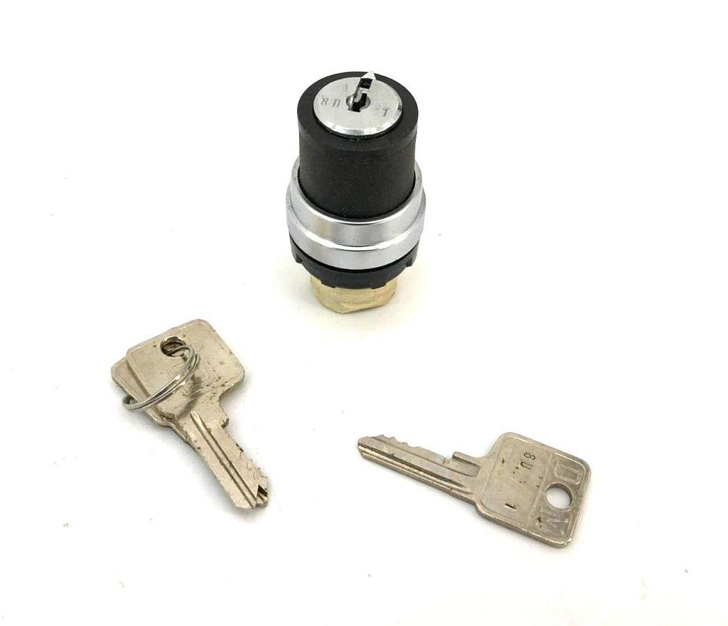 New Square D 9001-D4L10 Key Operated Maintained Selector Switch 2 Position