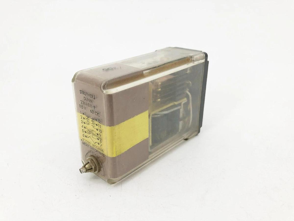 Used Struthers-Dunn 236ABX-P Relay 0.2-20s 115V 60CY