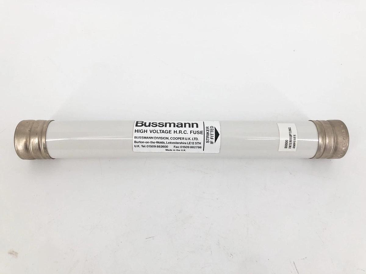 New Bussmann 15.5-CAVH-0.5E High Voltage Fuse 12" 15.5KV 0.5A - No Box