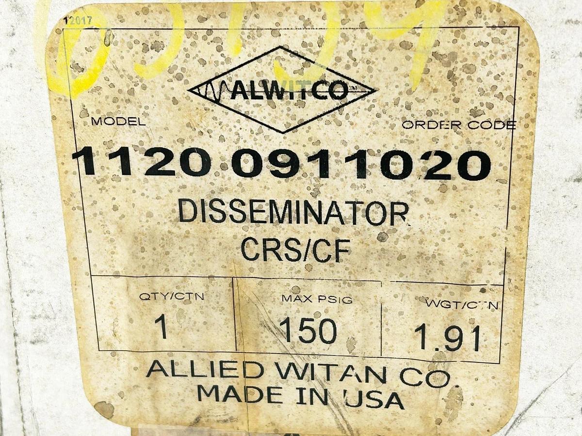New Alwitco Automuffler 1120-0911020 Disseminator CRS/CF 150PSIG