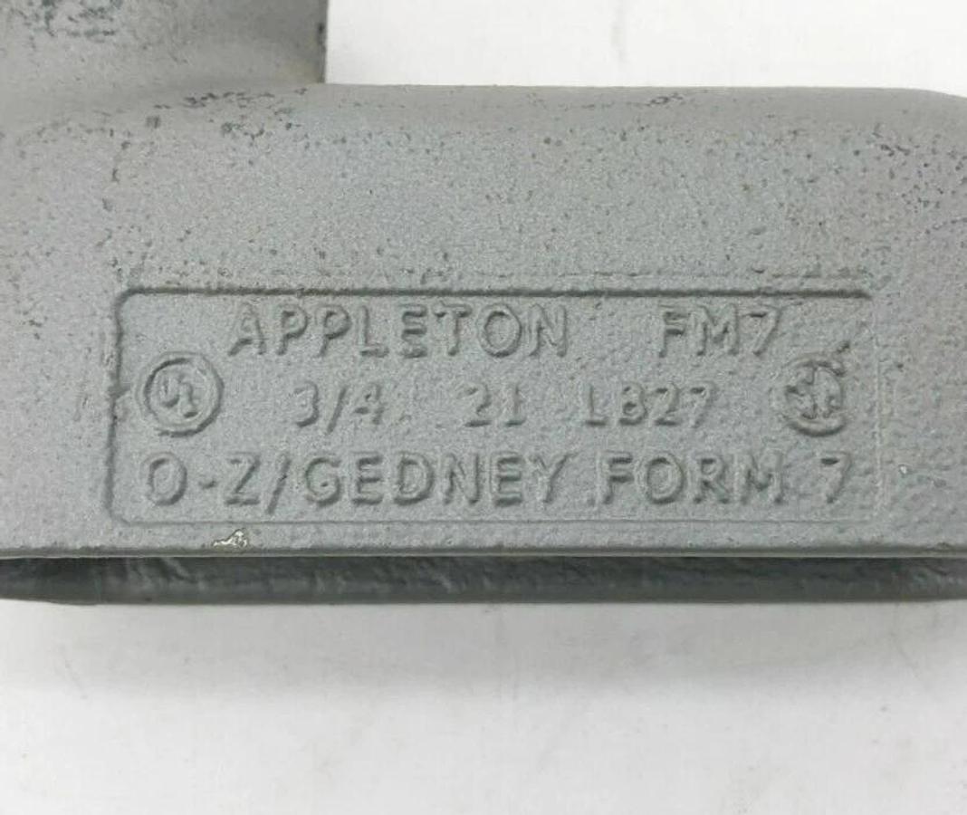 Lot of 3 New Appleton LB27 3/4" Conduit Outlet Bodies FM7 O-Z/Gedney Form 7