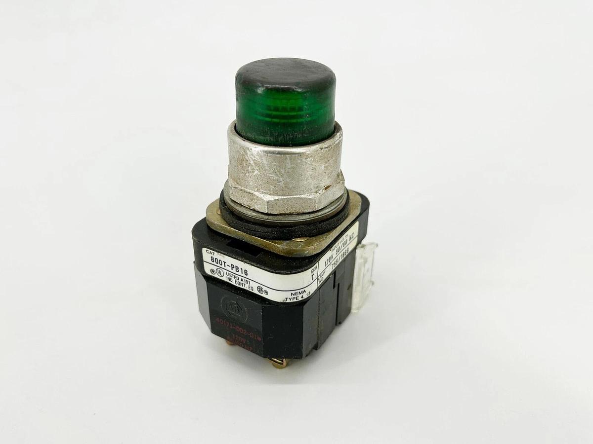 Used Allen Bradley 800T-PB16 Pushbutton 30.5M Momentary Contact Green