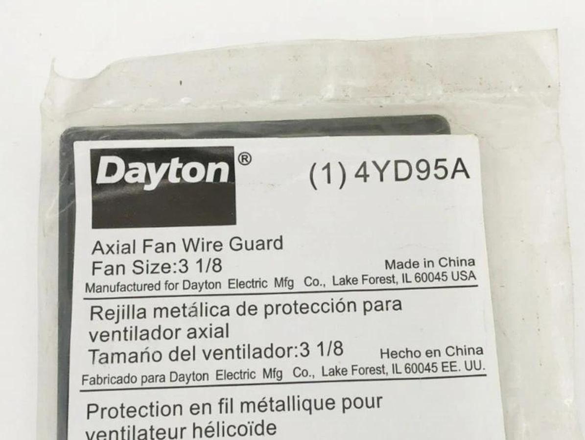 Lot of 2 New Dayton 4YD95A Axial Fan Wire Guards 3-1/8"