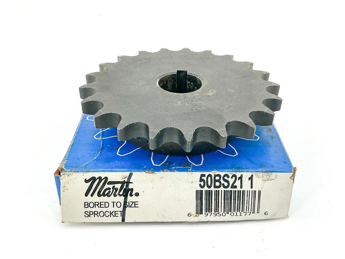 New Martin 50BS21 1 Bored To Size Sprocket 1" Bore 21 Teeth
