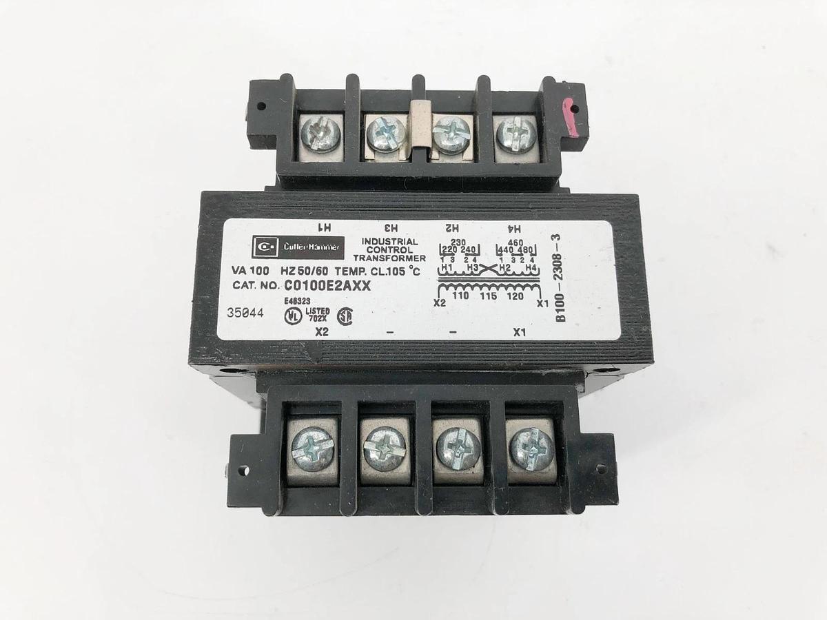 New Cutler-Hammer C0100E2AXX Control Transformer 100VA 230X460-115V - No Box