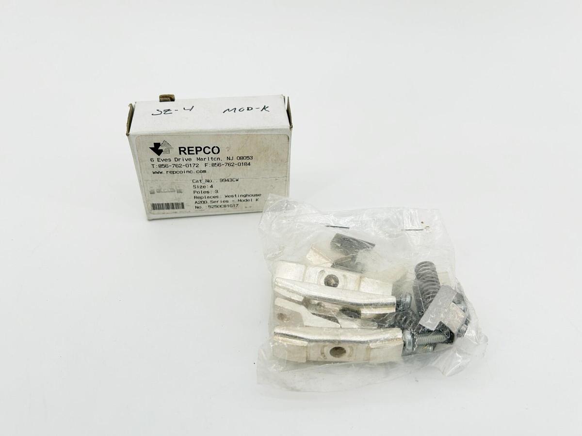 New Repco 9943CW Contact Kit Size4 3P Replaces Westinghouse 5250C81G17