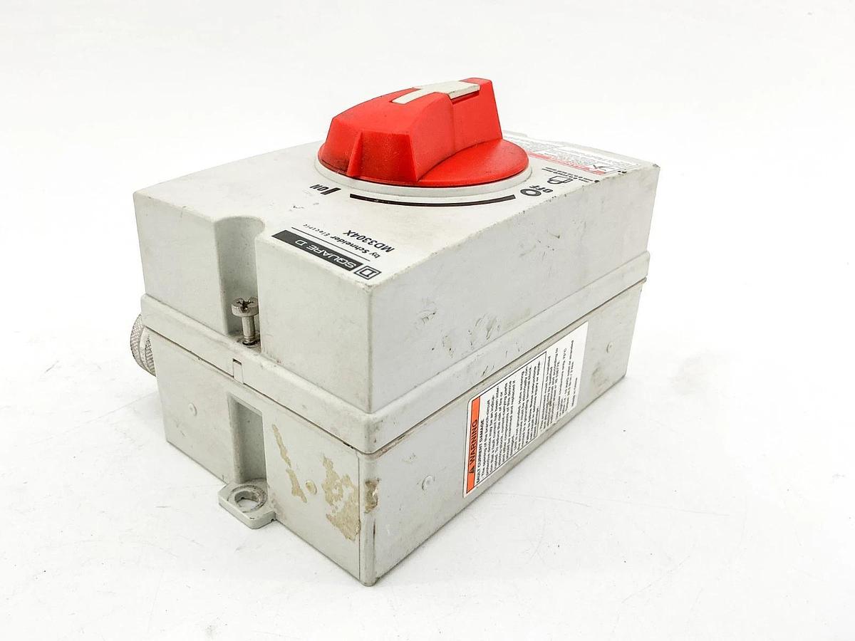 Used Square D MD3304X Enclosed Manual Motor Switch 30A 600V 3PH