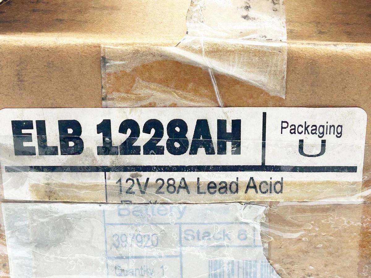 New Lithonia Light ELB1228AH Sealed Rechargeable Battery 12V 28A