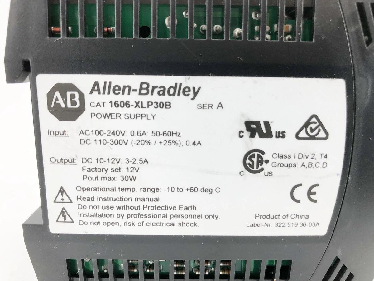 New Allen-Bradley 1606-XLP30B Ser. A Power Supply 100-240VAC - No Box