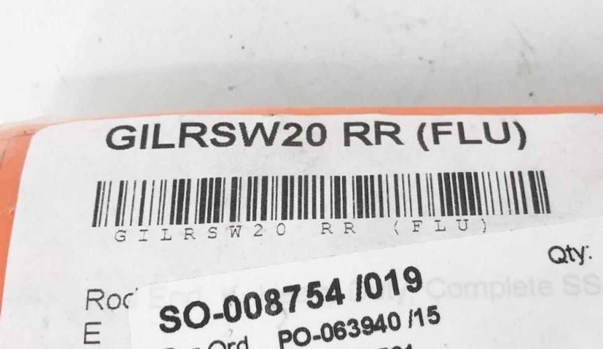 New Fluro GILRSW 20 RR Swivel Head Rod End M20x1.5 Left Hand Internal - No Box