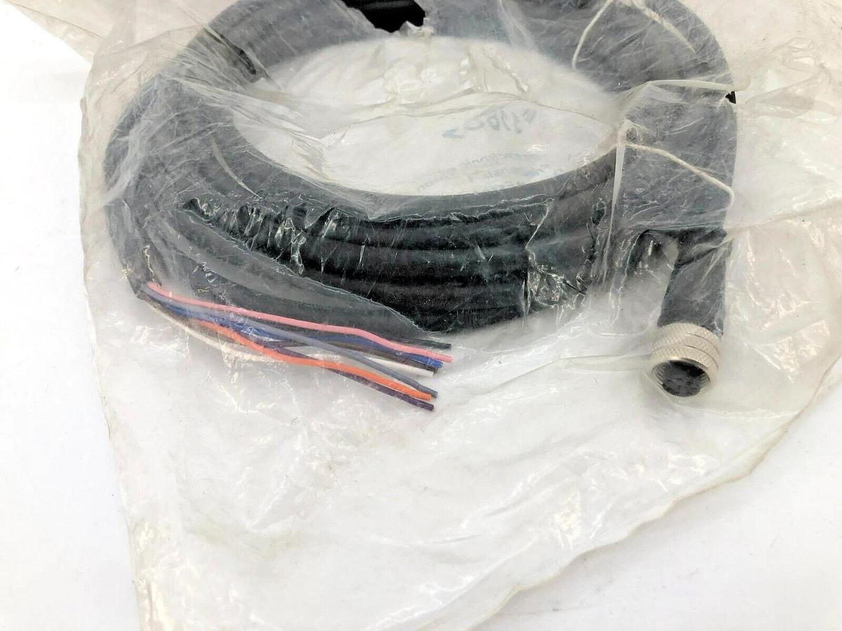 New IFM E11807 Cordset, Female to Pigtail, 5m