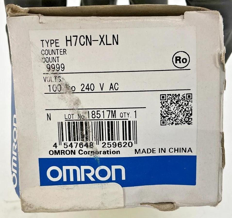 New Omron H7CN-XLN Counter Relay 8-Pin 4-Digit: 0-9999 100-240VAC H7CNXLN