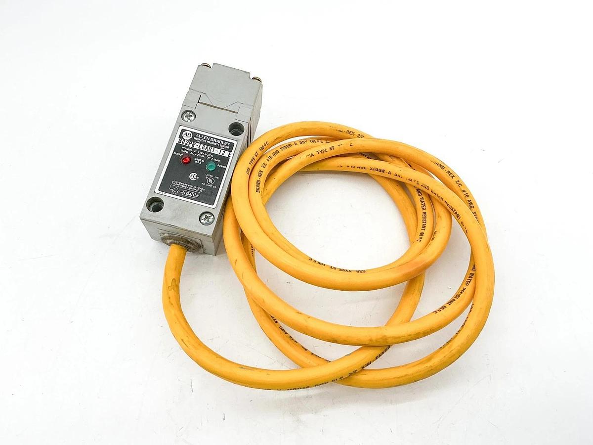 Used Allen Bradley 802PR-LBAR1-12 Inductive Proximity Sensor 250V 4-25MA Ser.E