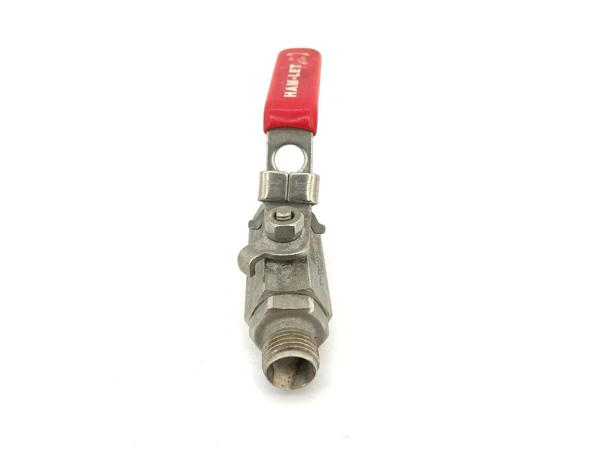 Used Ham-Let H-700-SS-L-3/8-T-LD Ball Valve Stainless Steel 1/2" 2000 PSI