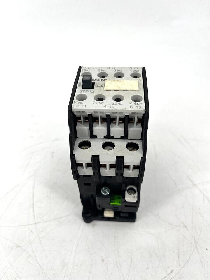 Used Siemens 3TF4222-0AC2 Contactor 24VAC Coil 7.5kW