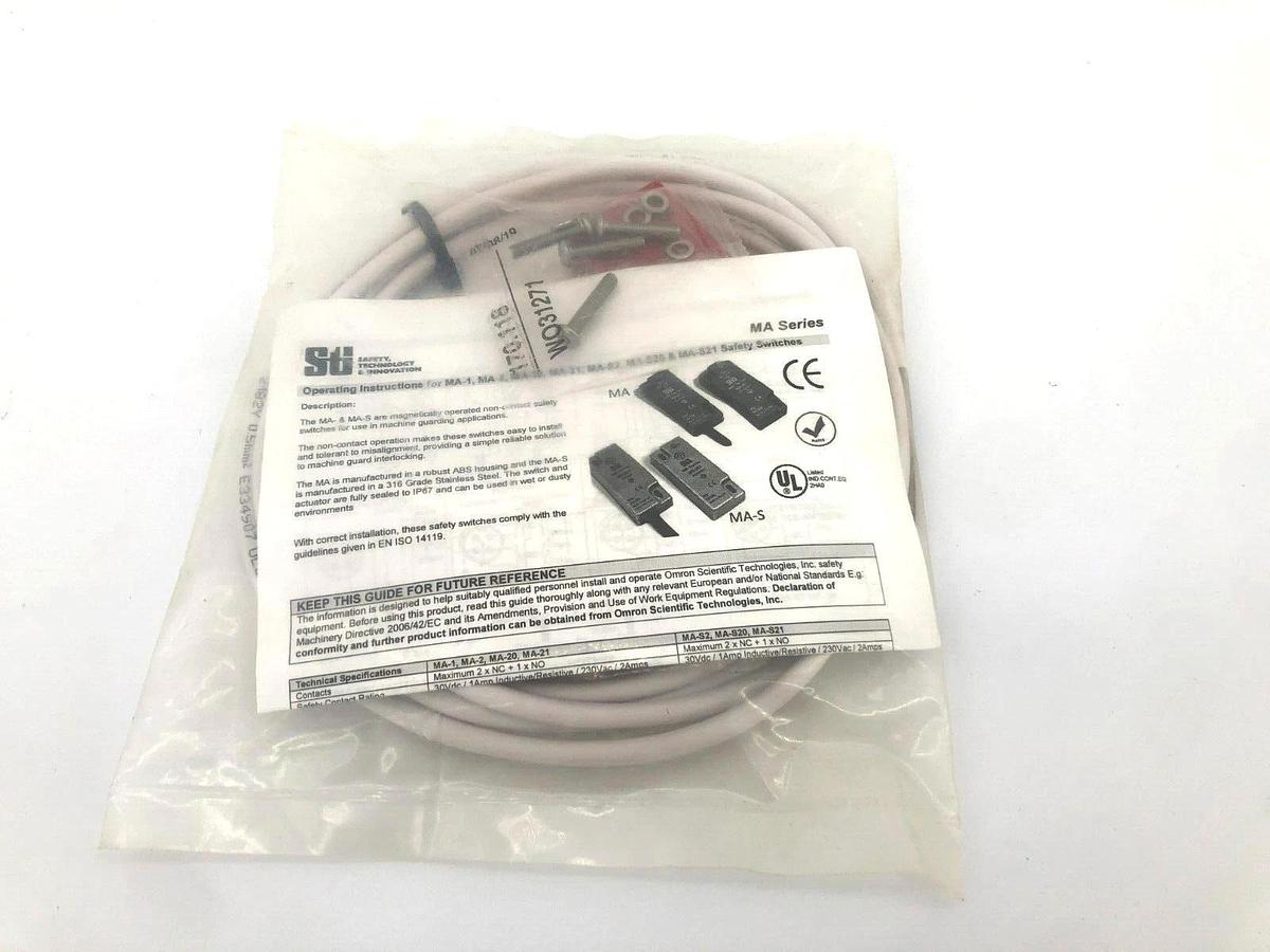 New Omron MA-1DPC2 Magnetic Door Interlock Switch 2M Cable Prewired 44507-0022