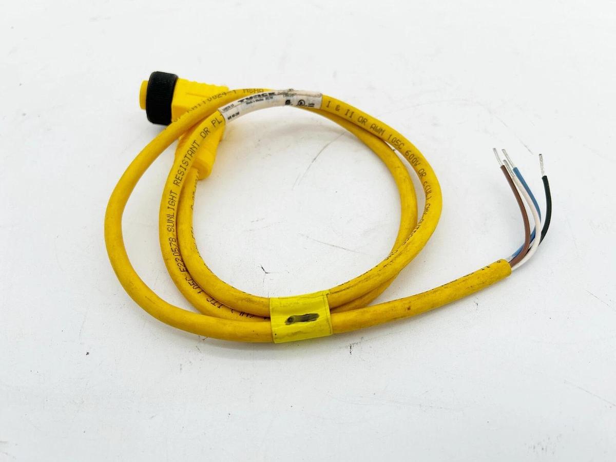 Used Turck WK 40-1M Single Ended Cordset Mini Fast 4 Pin U0928-1