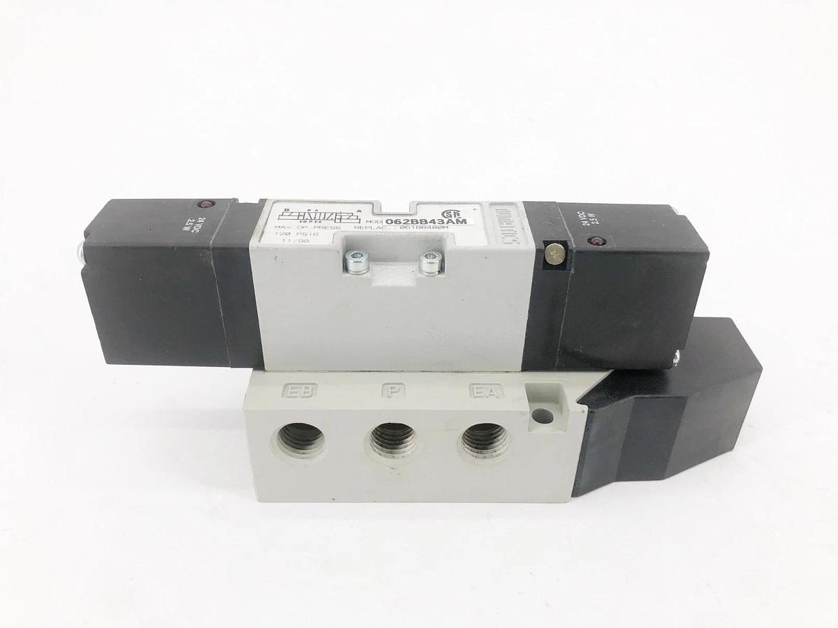 New Numatics 062BB43AM Solenoid Valve 120psig 24VDC 2.5W 061BB400M - No Box