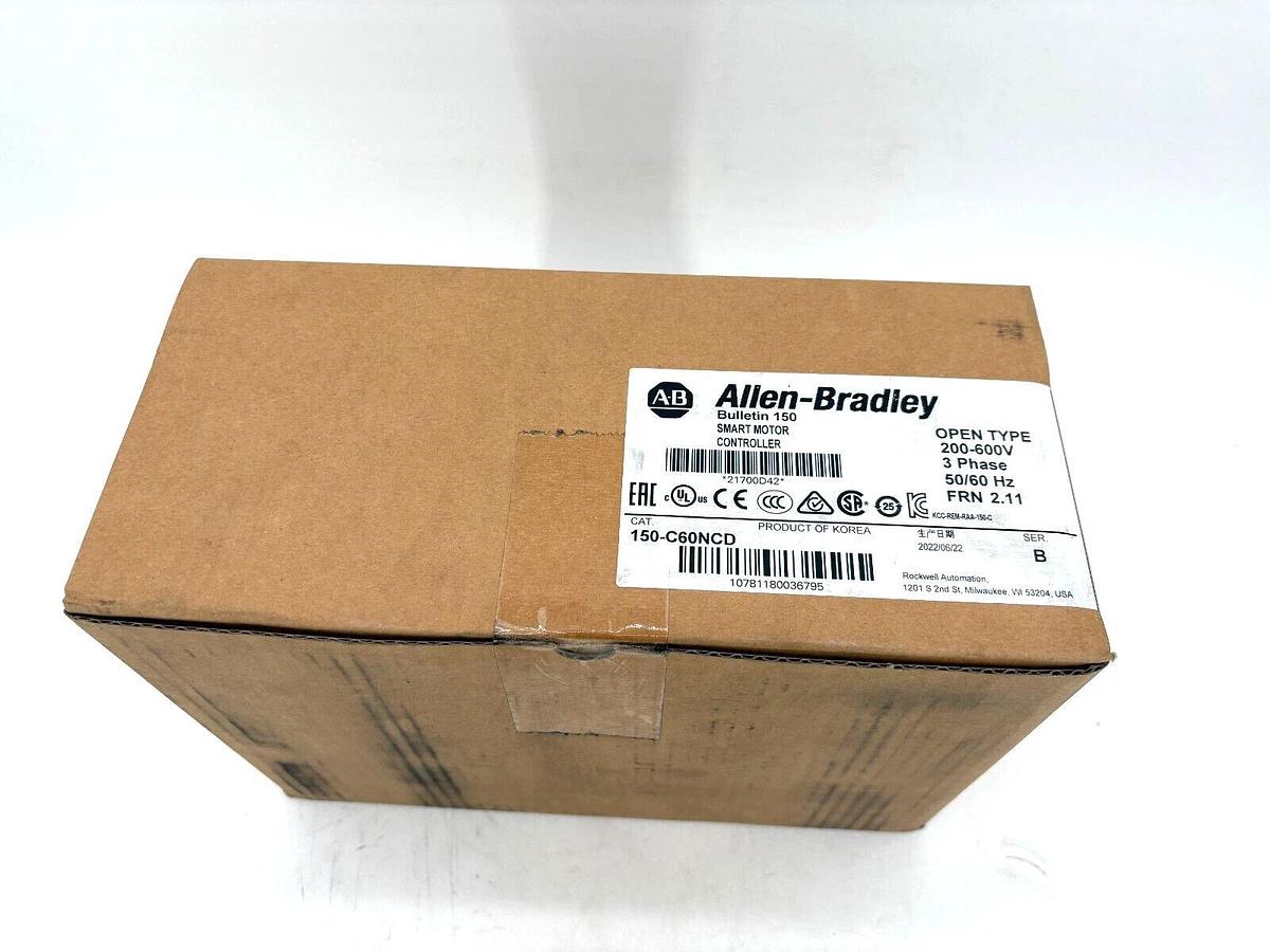 Used Factory Sealed Allen Bradley 150-C60NCD Ser. B SMC-3 Smart Motor Controller