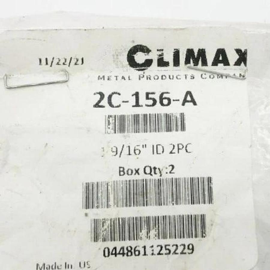 New Climax 2C-156-A Two-Piece Split Clamp Collar Aluminum 1-9/16" ID